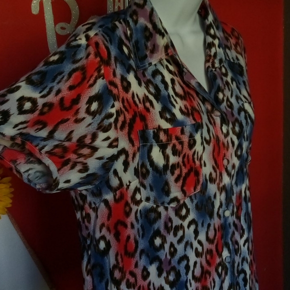 SOLD4/$15 Mocha Blouse - Picture 10 of 11